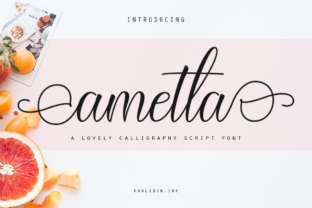 Ametta Script: The Modern Handwritten Font for Feminine Elegance