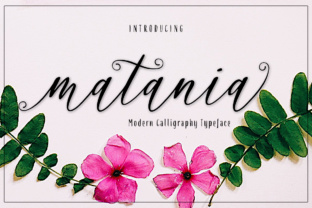 Matania Script: The Modern Calligraphy Font with Dancing Character