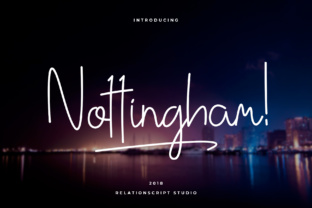 Nottingham Script: The Artisan Font for Modern Projects