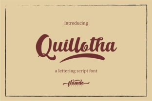 Quillotha Script: A Handcrafted Lettering Solution for Design Excellence